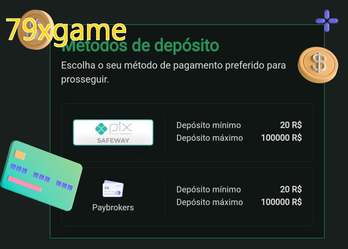 O cassino 79xgamebet oferece uma grande variedade de métodos de pagamento